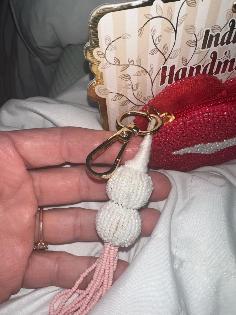 India handmade cute red